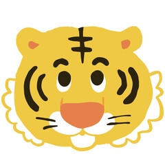 かわいい寅のイラスト　 年賀状　干支　2022