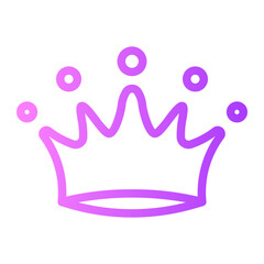 crown gradient icon
