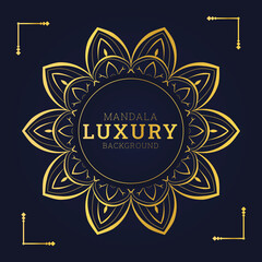Luxury mandala background with golden and white arabesque pattern arabic islamic east style decorative mandala for print, poster, cover, brochure, flyer, banner, post, design.