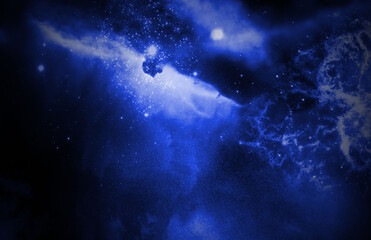 Fototapeta premium abstract colorful cosmos nebula star stars background bg wallpaper art