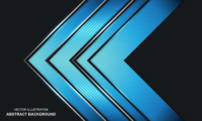 Modern abstract background black dop silver and blue color