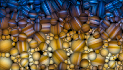background image with 3d color spheres, illustration design
