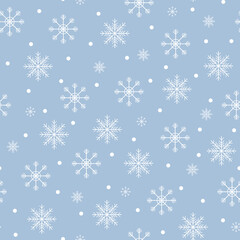 Winter seamless pattern. Vector illustration