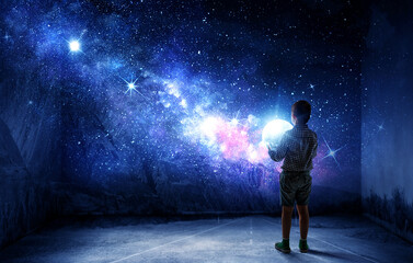 Space exploration concept. . Mixed media