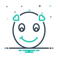 Obraz premium Mix icon for smile