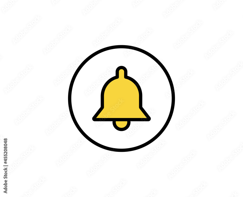 Poster bell line icon. high quality outline symbol for web design or mobile app. thin line sign for design 