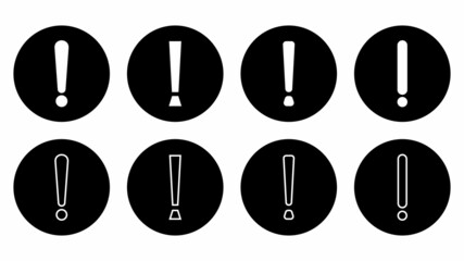exclamation Icon. alert sign icon, exclamation vector symbol illustrations