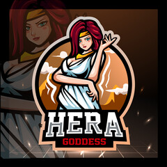 Naklejka na ściany i meble Hera emperor mascot logo design