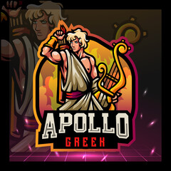 Apollo mascot. esport logo design