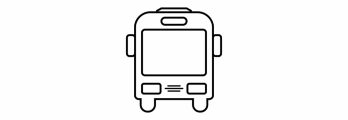 bus icon, bus vector, bus symbol of transportations