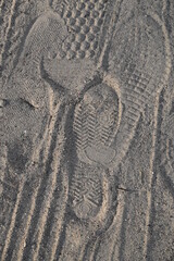 footprint in sand