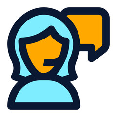 Customer Service Icon Illustration
