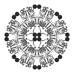 ornamental round lace ornament