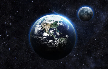 Fototapeta na wymiar Earth - Elements of this Image Furnished by NASA