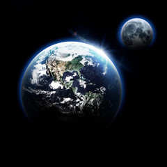 Earth View - Elements of this Image Furnished by NASA
