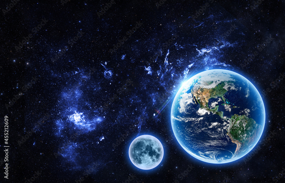 Canvas Prints earth view - elements of this image furnished by nasa