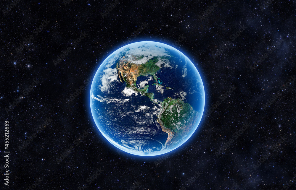 Canvas Prints earth view - elements of this image furnished by nasa