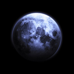 Fototapeta premium Moon - Elements of this Image Furnished by NASA