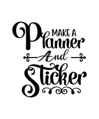 Planner svg cut file