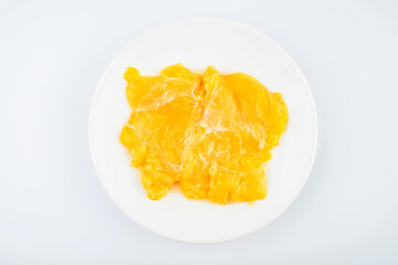 A large piece of chicken fat