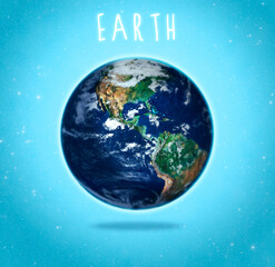 Fototapeta premium Earth - Elements of this Image Furnished by NASA
