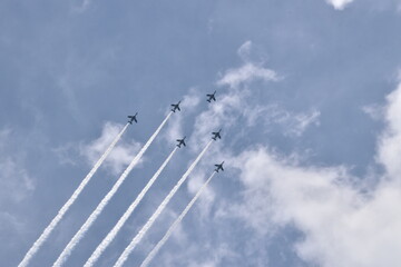 The plane in the sky, Tokyo