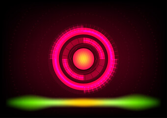 Abstract backgrounds light shiny ball circle colorful digital animation technology motion futuristic art design wallpaper pattern vector illustration EPS10
