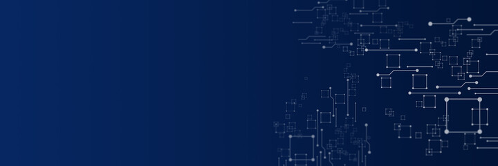 Digitally generated image over blue background