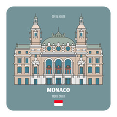 Obraz premium Opera house in Monte Carlo, Monaco