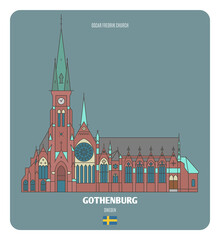 Oscar Fredrik Church in Gothenburg, Sweden