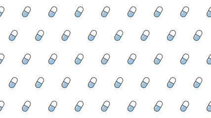 カプセル薬の繰り返しパターン背景