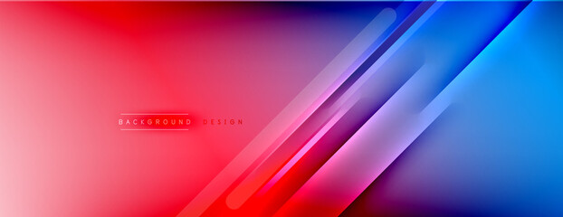 Fototapeta premium Abstract background - lines composition created with lights and shadows. Technology or business digital template. Trendy simple fluid color gradient abstract background with dynamic