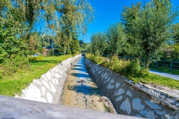 Almkanal in city of salzburg