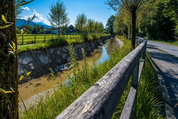 Almkanal in city of salzburg