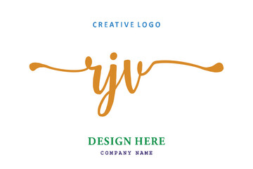 RJV lettering logo is simple, easy to understand and authoritative