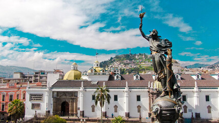 Plaza Grande - Quito Ecuador - obrazy, fototapety, plakaty