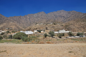 The small village in canyon of Asir region, Saudi Arabia