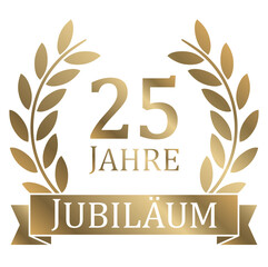 laurel wreath for jubilee years - obrazy, fototapety, plakaty