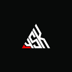 YSK letter logo creative design. YSK unique design
