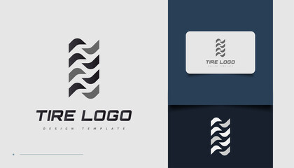 Abstract Tire Logo Design Template for Sport or Automotive Business Identity. Tyre Business Branding