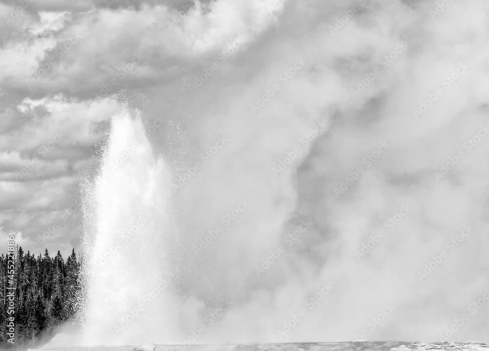 Wall mural Old Faithful, Yellowstone National Park