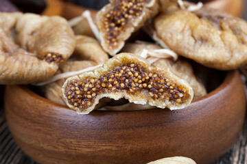 dried dried fruits of sweet ripe figs