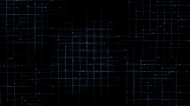 Random grid system structure lines
