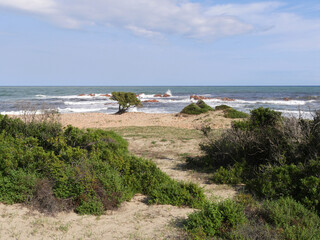 Der Strand La Spiaggetta an der Westküste von Sardinien bei Cardedu - 455225422