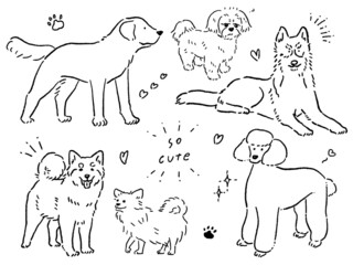 犬イラストセット