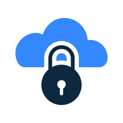Cloud, protection icon. Simple editable vector illustration.