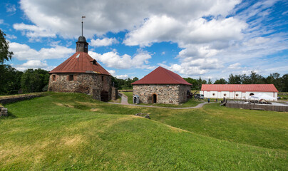 Fototapeta premium Korela Fortress at the town of Priozersk