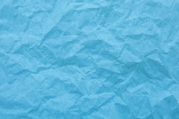 Blue paper with wrinkles texture