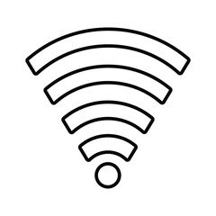 Network, Wi-Fi line icon. Outline vector.