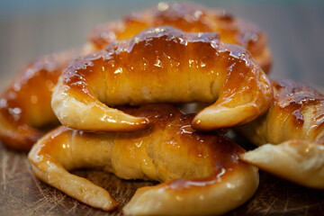 Mini Croissants with Glaze